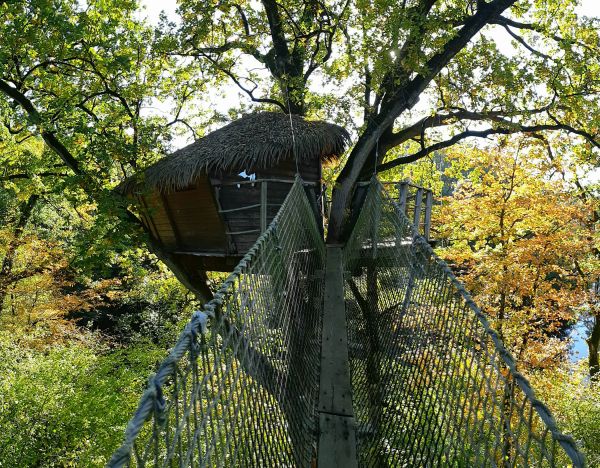 Séjour romantique dans une cabane perchée en Mayenne Séjour romantique dans une cabane perchée en Mayenne